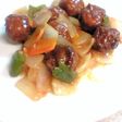 肉団子と野菜の甘酢たれ