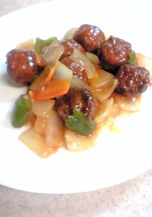 肉団子と野菜の甘酢たれ-レシピのメイン写真