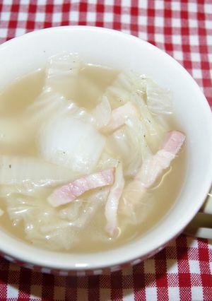 簡単！白菜のスープ-レシピのメイン写真