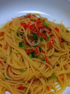 絶品♪桜海老とネギの和風パスタ-レシピのメイン写真