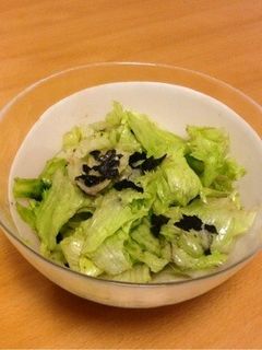 レタスのみ簡単サラダ-レシピのメイン写真