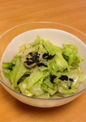 レタスのみ簡単サラダ-レシピのメイン写真