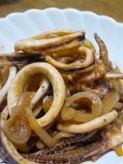 イカの肝マヨ炒め-レシピのメイン写真