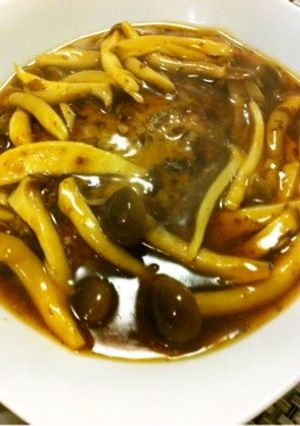 豆腐ハンバーグきのこあんかけ-レシピのメイン写真