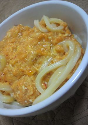 食べるラー油☆卵あんかけうどん-レシピのメイン写真