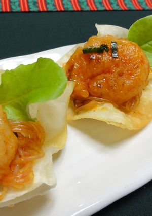 簡単～エビチリでカナッペ☆-レシピのメイン写真