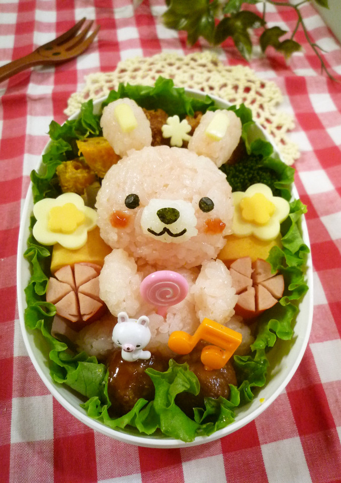 ＊キャラ弁＊　　うさぎちゃん-レシピのメイン写真