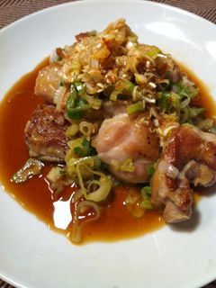 鶏肉のねぎ炒め(ユーリンチー風)-レシピのメイン写真