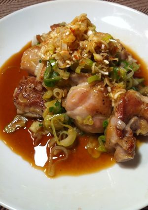 鶏肉のねぎ炒め（ユーリンチー風）-レシピのメイン写真
