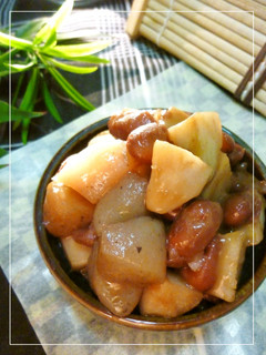 里芋とこんにゃくと豆の黒糖風味の煮物-レシピのメイン写真