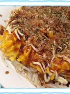 ❤もやしと卵で簡単お好み焼き風❤-レシピのメイン写真