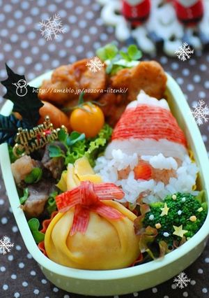 クリスマスプレゼントのお弁当キャラ弁-レシピのメイン写真