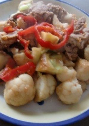 カリフラワーとパプリカの焼き肉味-レシピのメイン写真
