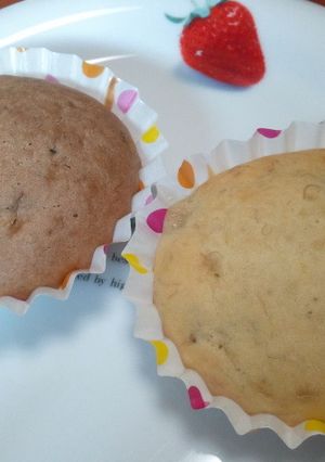 ノンバター☆HMでバナナのカップケーキ-レシピのメイン写真