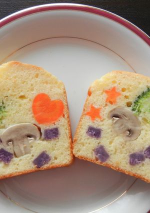 カラフル野菜のケークサレ-レシピのメイン写真