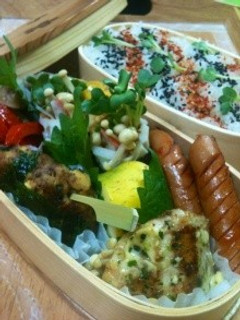 お弁当にちくわinえのきカイワレまきまき-レシピのメイン写真