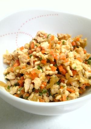 幼児食☆カレー風味鶏そぼろ-レシピのメイン写真
