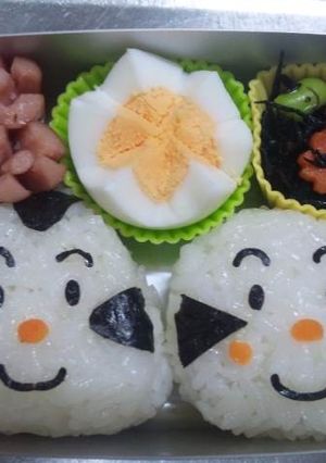 キャラ弁こむすびまんとおむすびまん-レシピのメイン写真