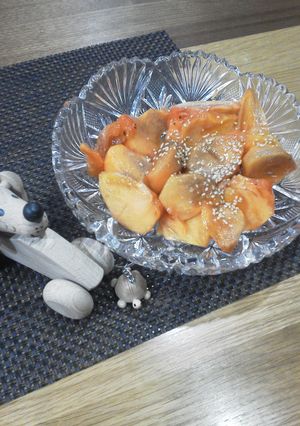 柿の塩ダレ和え♪-レシピのメイン写真