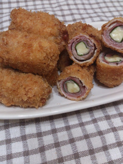 豚薄切り肉でベーコンチーズロールかつ☆-レシピのメイン写真