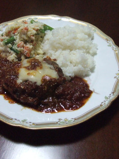 牛スジ入りデミグラ煮込みハンバーグ-レシピのメイン写真