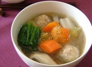 栄養満点♡鶏肉団子と野菜のポカポカスープ-レシピのメイン写真