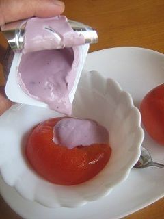 おけさ柿のヨーグルト和え-レシピのメイン写真