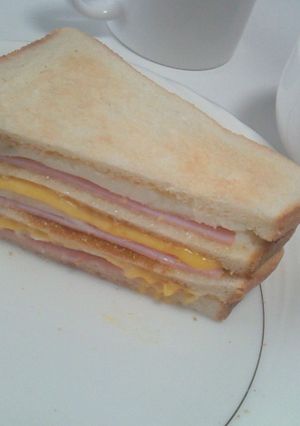 ハム&チーズのホットサンド-レシピのメイン写真