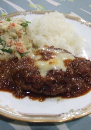 肉料理の付け合せ、ポテトサラダ？-レシピのメイン写真