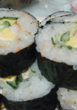 鮭フレークごはんの太巻き-レシピのメイン写真