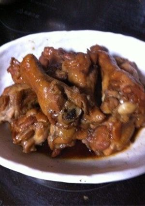 鳥手羽元の煮物-レシピのメイン写真