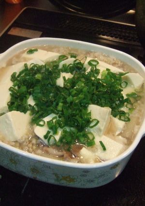 サムゲタンの素で豚シャブ豆腐雑炊-レシピのメイン写真