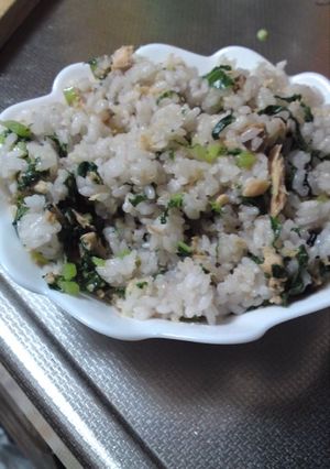 大根葉とツナのにんにく菜めし-レシピのメイン写真