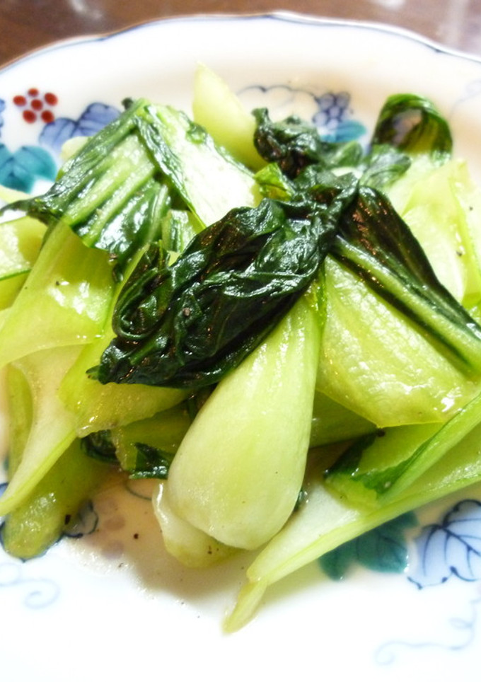 簡単で美味しい青梗菜炒め(^-^)v-レシピのメイン写真
