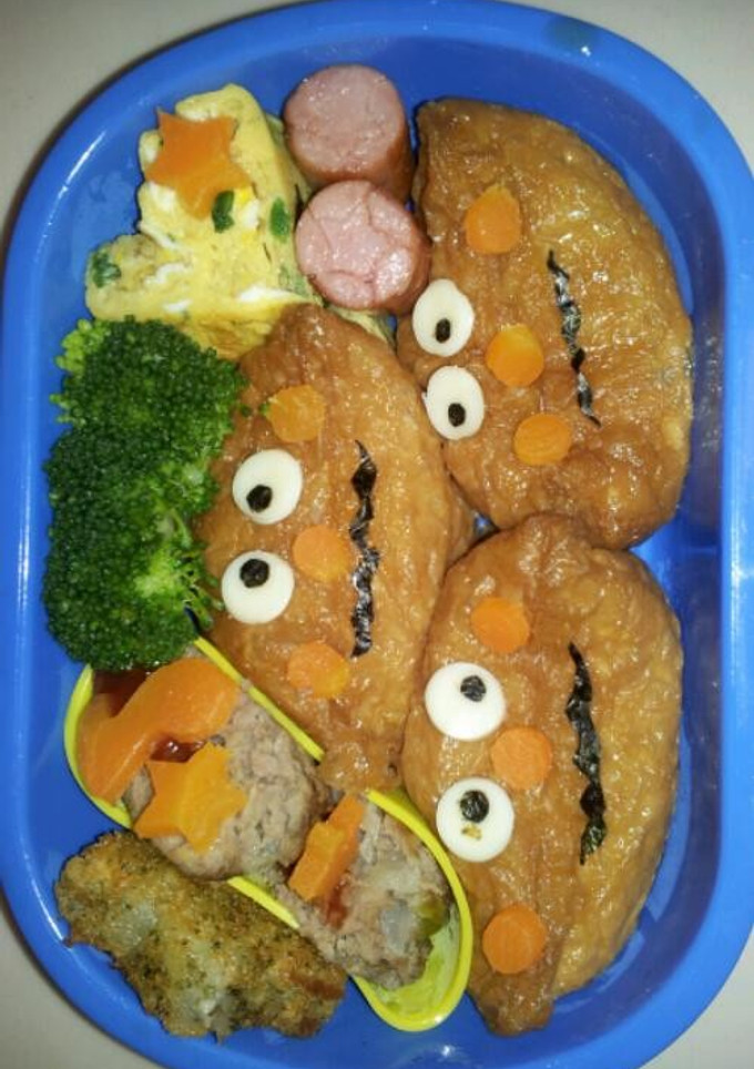 幼稚園ｷｬﾗお弁当[ｶﾚｰﾊﾟﾝﾏﾝ]-レシピのメイン写真