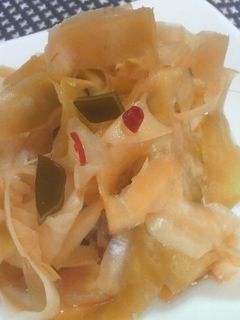 大根の皮の醤油漬け☆-レシピのメイン写真