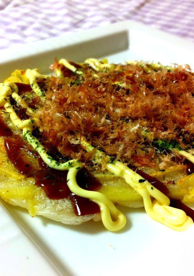 じゃがいもtoおもちdeお好み焼き風-レシピのメイン写真