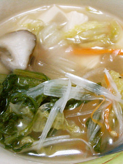 野菜色々&春雨&豆腐のぬくもるスープ-レシピのメイン写真