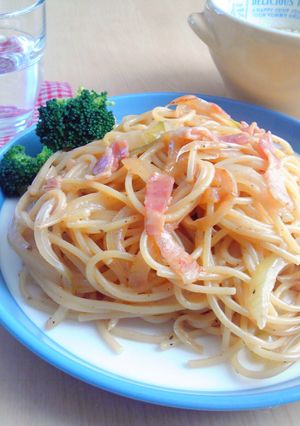 カルボナーラ ＊*・.あっさりめ.・*＊-レシピのメイン写真