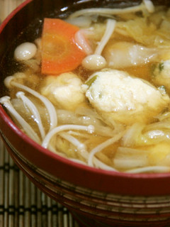 寒い日に☆白菜とふわふわ鶏団子のスープ-レシピのメイン写真