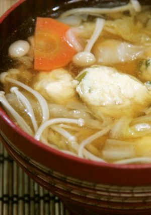 寒い日に☆白菜とふわふわ鶏団子のスープ-レシピのメイン写真