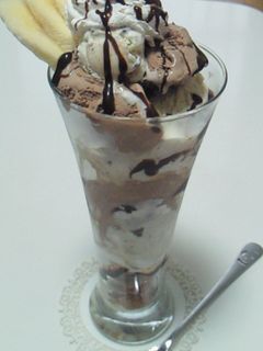 チョコバナナパフェ-レシピのメイン写真