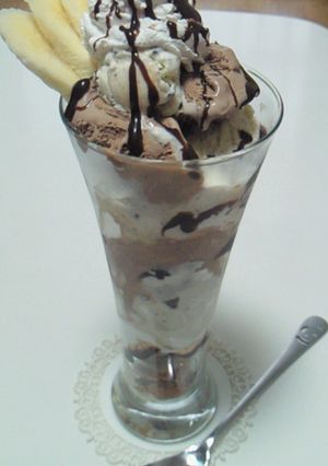 チョコバナナパフェ-レシピのメイン写真