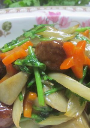 ごぼうと肉団子の甘酢-レシピのメイン写真