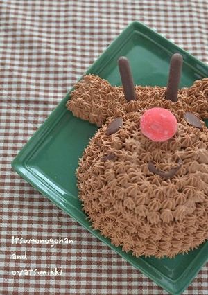 トナカイのベリー＆チョコクリスマスケーキ-レシピのメイン写真