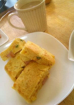 簡単♫カレー風味のパンケーキ-レシピのメイン写真