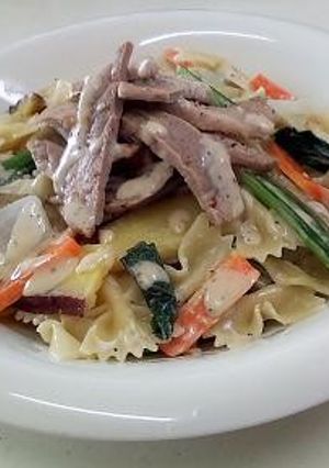 根菜たっぷりパスタのシーザーサラダ-レシピのメイン写真