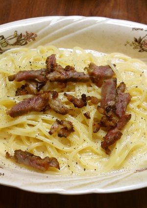 豆乳で!!ヘルシーカルボナーラ♪-レシピのメイン写真