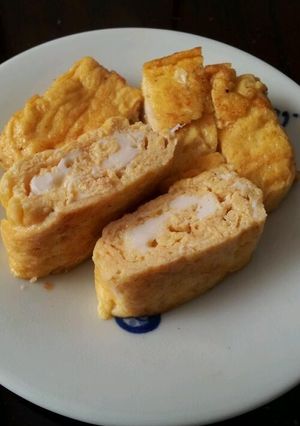 ふわふわチーズ入りだし巻き玉子-レシピのメイン写真