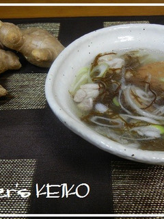 もずくの鶏塩ジンジャースープ-レシピのメイン写真